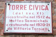 Civic tower reconstructed in 1512 by Matteo Sammicheli