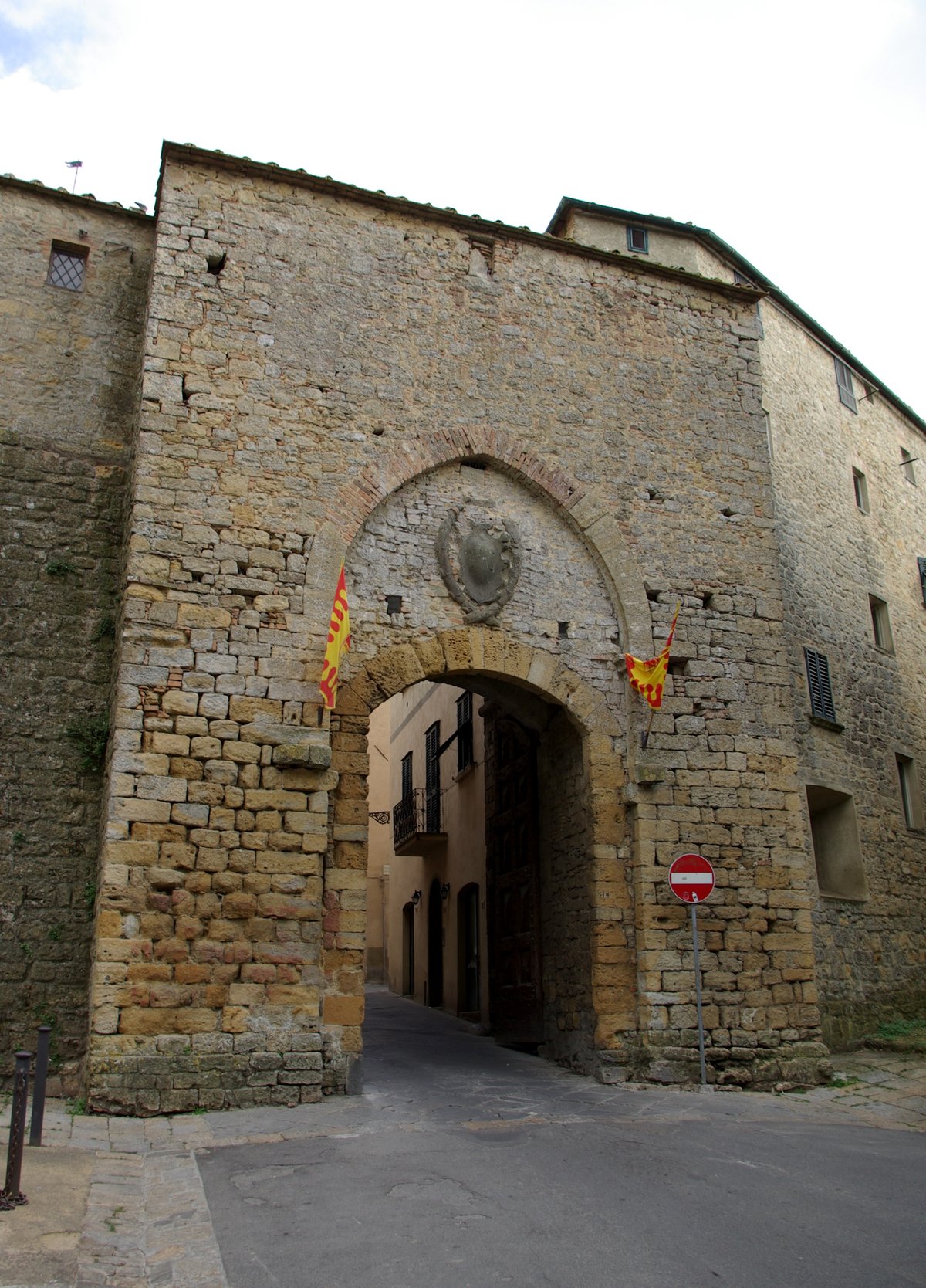 Porta Fiorentina historic gate in Volterra