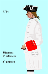 Uniform of a Royal French Infantry Regiment from 1734