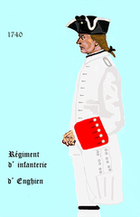 Uniform of a Royal French Infantry Regiment from 1734 decree