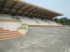 Elpidio Quirino Monument and Quirino Grandstand in Rizal Park Manila Philippines