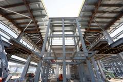 LAX Metro Transit Center station under construction in September 2023