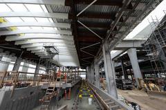 LAX Metro Transit Center station construction site in July 2023