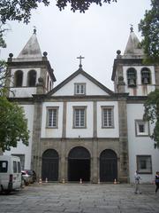 Façade of Sao Bento Monastery church in Rio de Janeiro Brazil