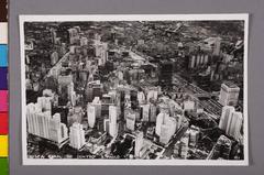 Aerial view of the São Paulo city center showing urban landscape with buildings and streets