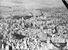Aerial view of the city of São Paulo with urban buildings and roads