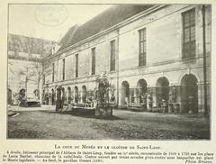 Ancienne vue extérieure de l'Abbaye Saint-Louis et musée
