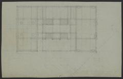 Architectural floor plan of Lenox Library in New York