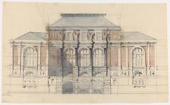 Lenox Library building elevation drawing in New York