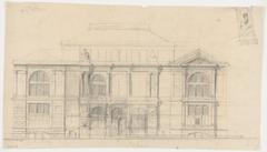 Historic Lenox Library building elevation drawing in New York City