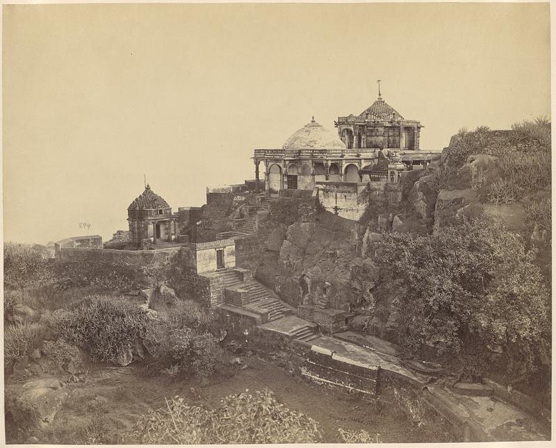 Jain temple in the Fortress of Achalgarh at Mount Abu, Rajasthan, India