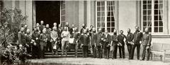 Historical group photo of the Frankfurter Fürstentag assembly in Frankfurt am Main, Germany on September 1, 1863