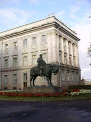 Monument to Alexander III of Russia by Paolo Troubetzkoy in front of the Marble Palace in Saint Petersburg