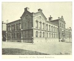 Barracks of the Nyland Battalion in 1894