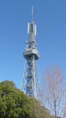 Nagoya TV Tower in Japan at sunset with clear sky