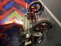 Vintage 1907 Sizaire & Naudin car displayed at the Automobile Museum of Turin