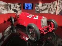 Vintage classic car displayed in the Automobile Museum of Turin