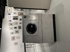 Vintage Fiat washing machine displayed at the Automobile Museum of Turin