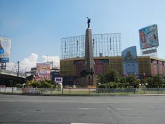 Monumento Roundabout with Andrés Bonifacio National Monument and MacArthur Highway in Caloocan City, Philippines
