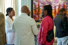 Juneteenth 2024 celebration at United States Embassy in Canada on June 19, 2024 with attendees and American flags
