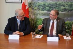 Meeting discussing Canada wildland fires at U.S. Embassy in Canada on June 27, 2023