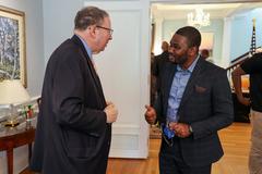 Juneteenth 2024 celebration at United States Embassy in Canada with US and Canadian flags on June 19, 2024