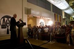 Vice President Joe Biden attending a meet and greet at U.S. Embassy in Baghdad