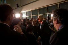 Vice President Joe Biden greeting U.S. Embassy staff in Baghdad Iraq 2011