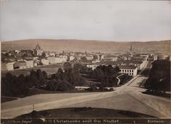 View of Karl Johans gate, Oslo, from the Royal Palace