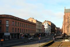 View of Akersgata street in Oslo, Norway