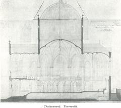 Chateauneuf architectural cross-section showing detailed interior layout