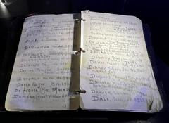 Jack Warner's phone book from Warner Bros. Studio Tour Hollywood on display