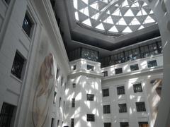 Exterior of the National Museum of Natural History in Manila with intricate architectural details under a clear sky