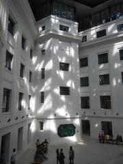 Exterior view of the National Museum of Natural History in Manila showing its modern architectural design and entrance area
