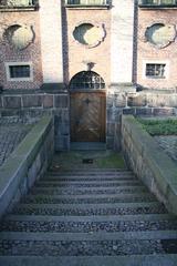 Entrance to the crypt at Holmens Kirke chapel in Copenhagen