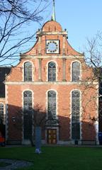 South gable of Holmens Kirke church in Copenhagen Denmark