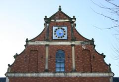 Holmens Kirke church east gabletop in Copenhagen Denmark