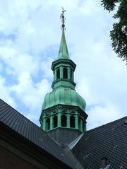 Belfry of Holmens Kirke church in Copenhagen Denmark