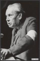 Dr. Van Zuylen giving a speech at the Circustheater in Scheveningen Netherlands 1967