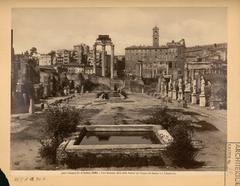 Roman Forum Atrium of Vestal Virgins with Temple of Castor and Pollux and Tabularium