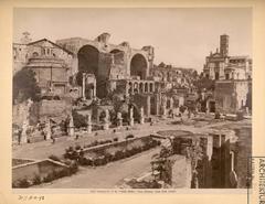 Ancient Roman Forum ruins showing the Maison des Vestales