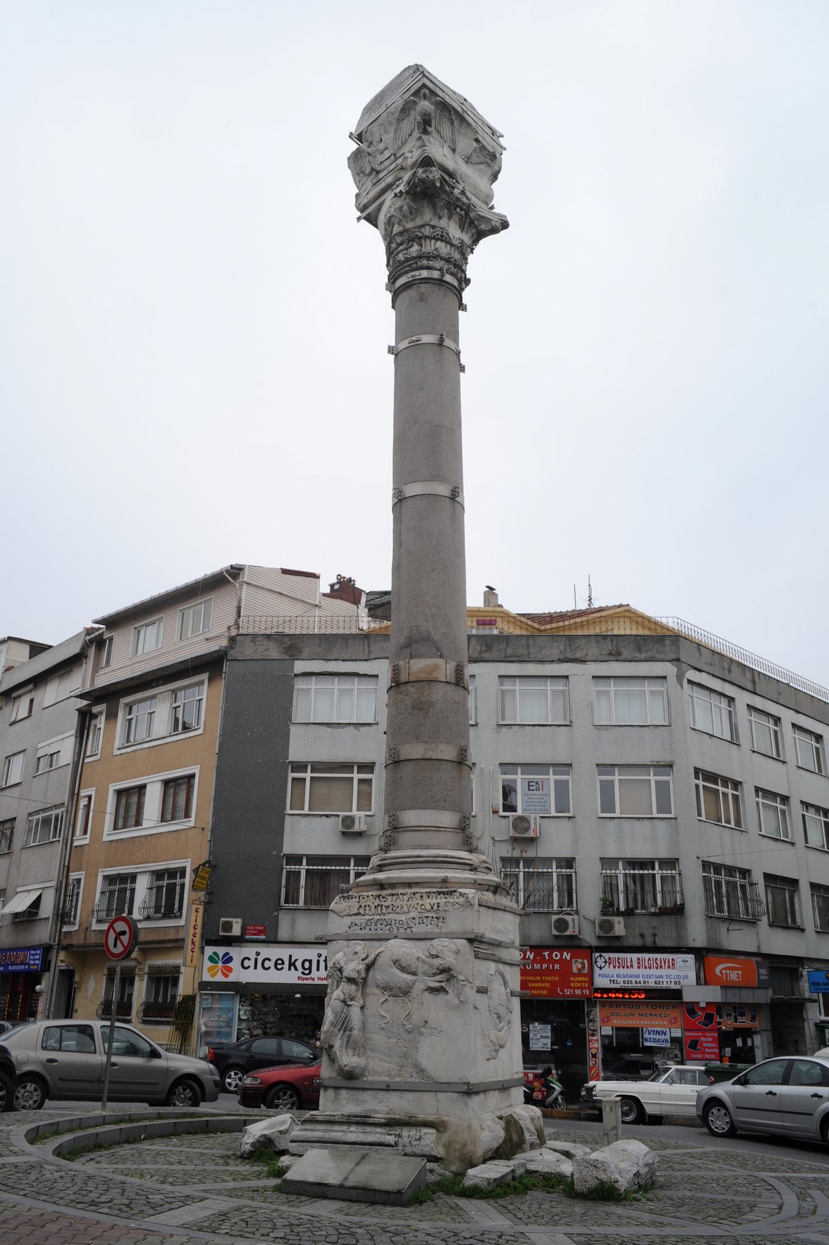 The column of Emperor Marcian in Fatih district, Istanbul, Turkey