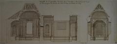 Architectural plate from Jean Marot's L'Architecture française showing Chateau Saint Sepulcre design by Le Vau