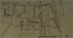 Old view of Chateau Villemorien on an 1835 cadastral map
