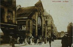 Les Halles market building in Bar-sur-Aube town