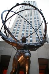 Statue of Atlas holding the celestial spheres