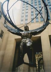 Atlas statue at Rockefeller Center in New York City