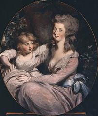 Peggy Shippen with her daughter Sophia