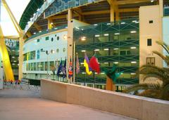 Exterior view of Alvalade XXI Stadium on game day