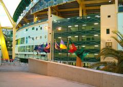 Exterior view of Alvalade XXI Stadium on game day between Sporting and Shakhtar